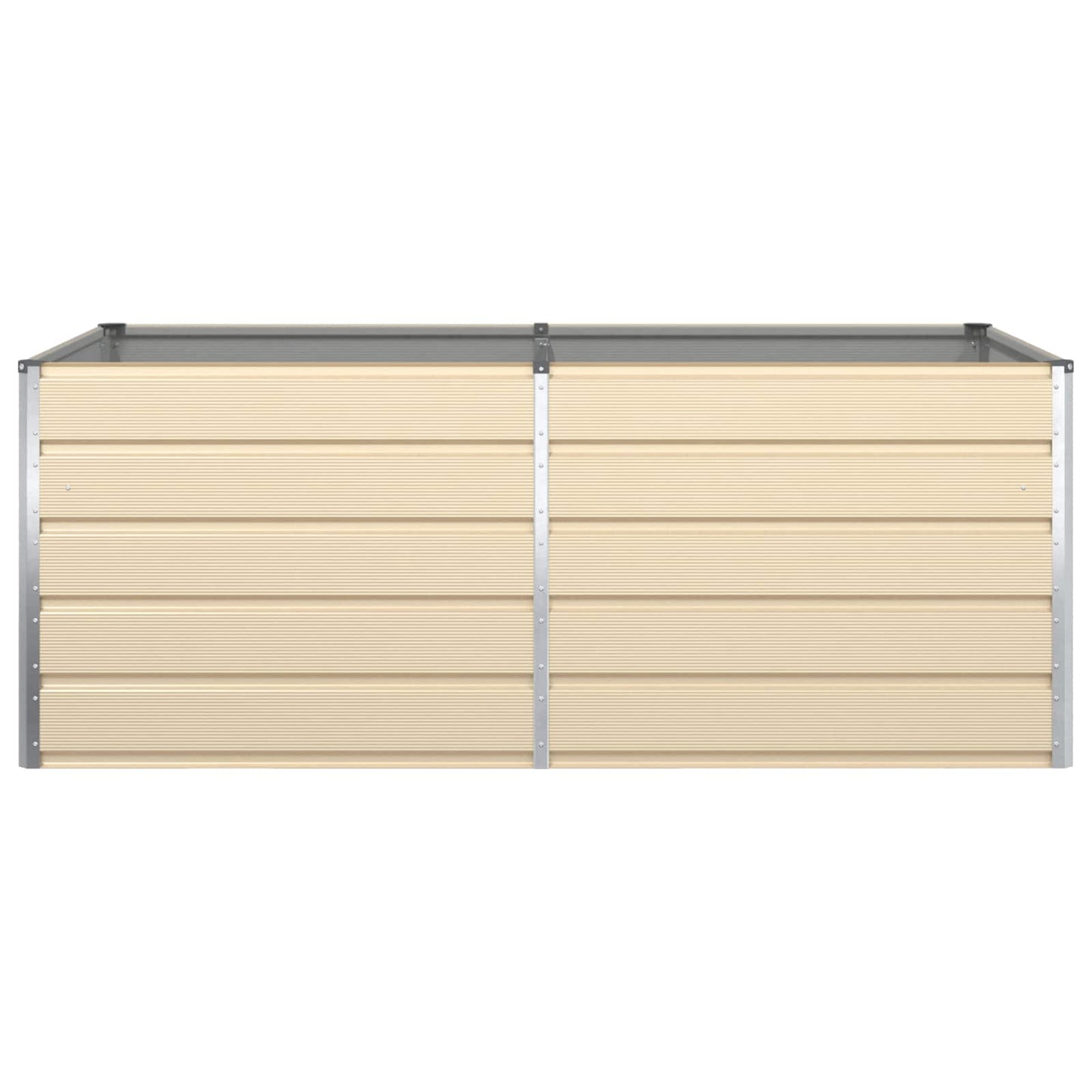 Fioriera Avorio 195 x 100 x 45 cm Acciaio zincato