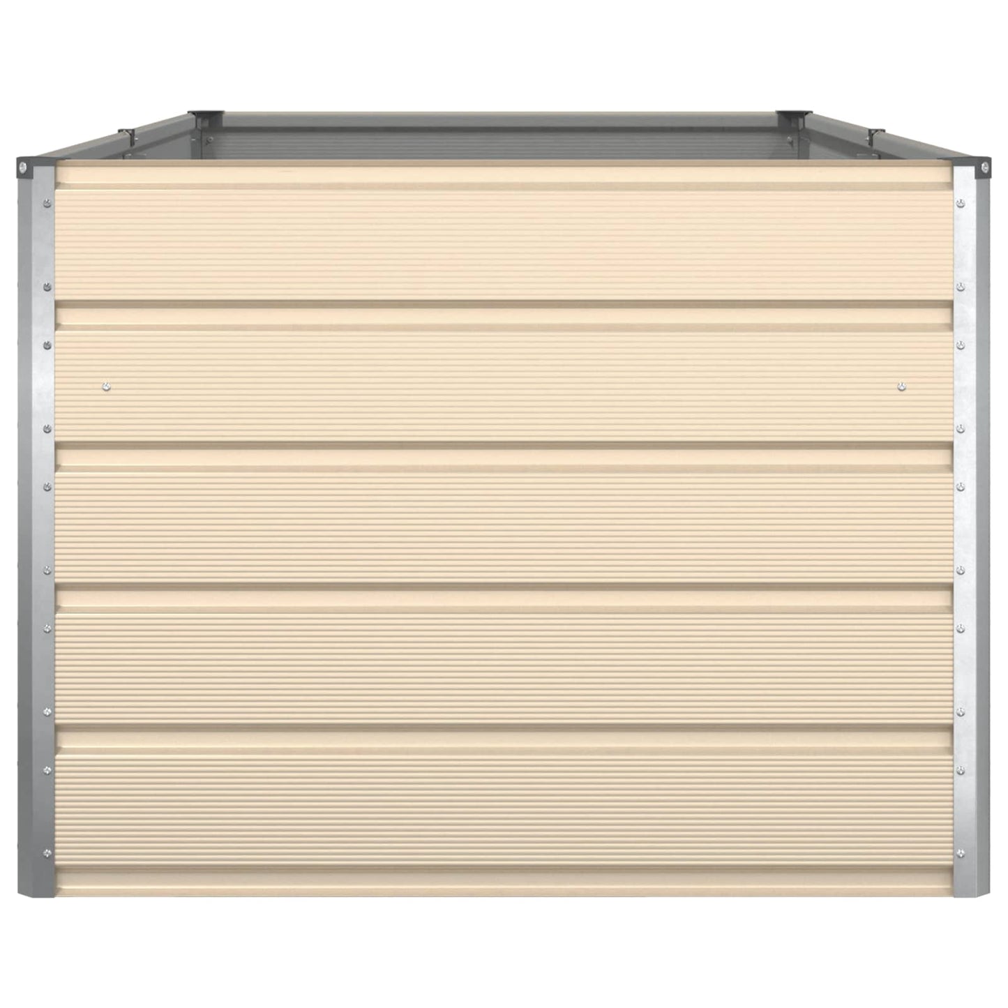 Fioriera Avorio 195 x 100 x 45 cm Acciaio zincato