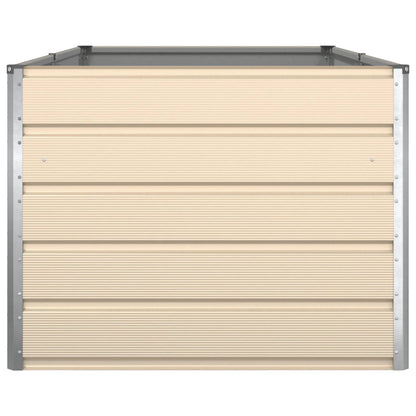 Fioriera Avorio 195 x 100 x 45 cm Acciaio zincato