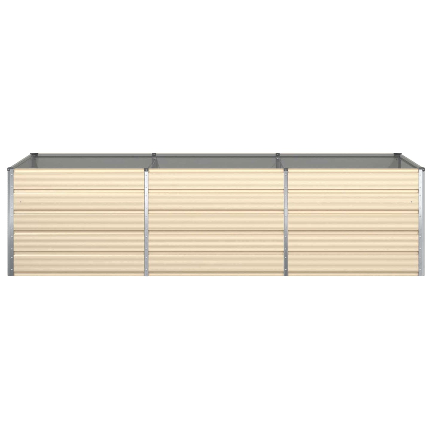 Fioriera Avorio 195 x 100 x 45 cm Acciaio zincato