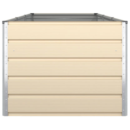 Fioriera Avorio 195 x 100 x 45 cm Acciaio zincato