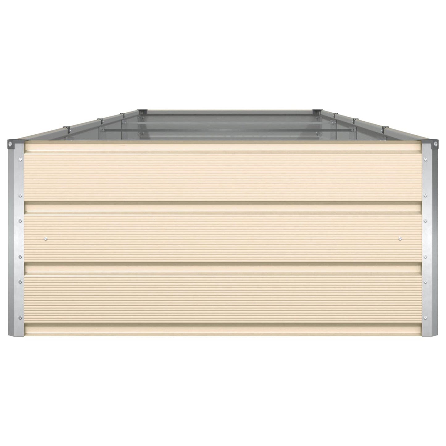 Fioriera Avorio 195 x 100 x 45 cm Acciaio zincato