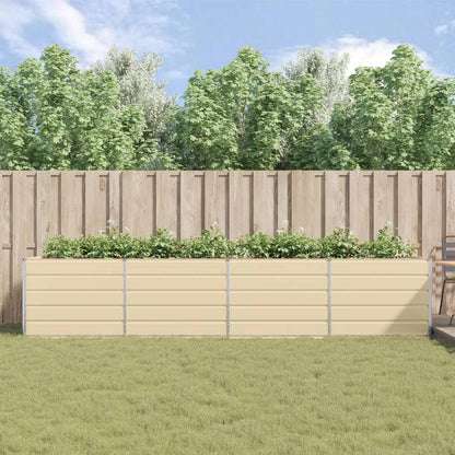 Fioriera Avorio 195 x 100 x 45 cm Acciaio zincato