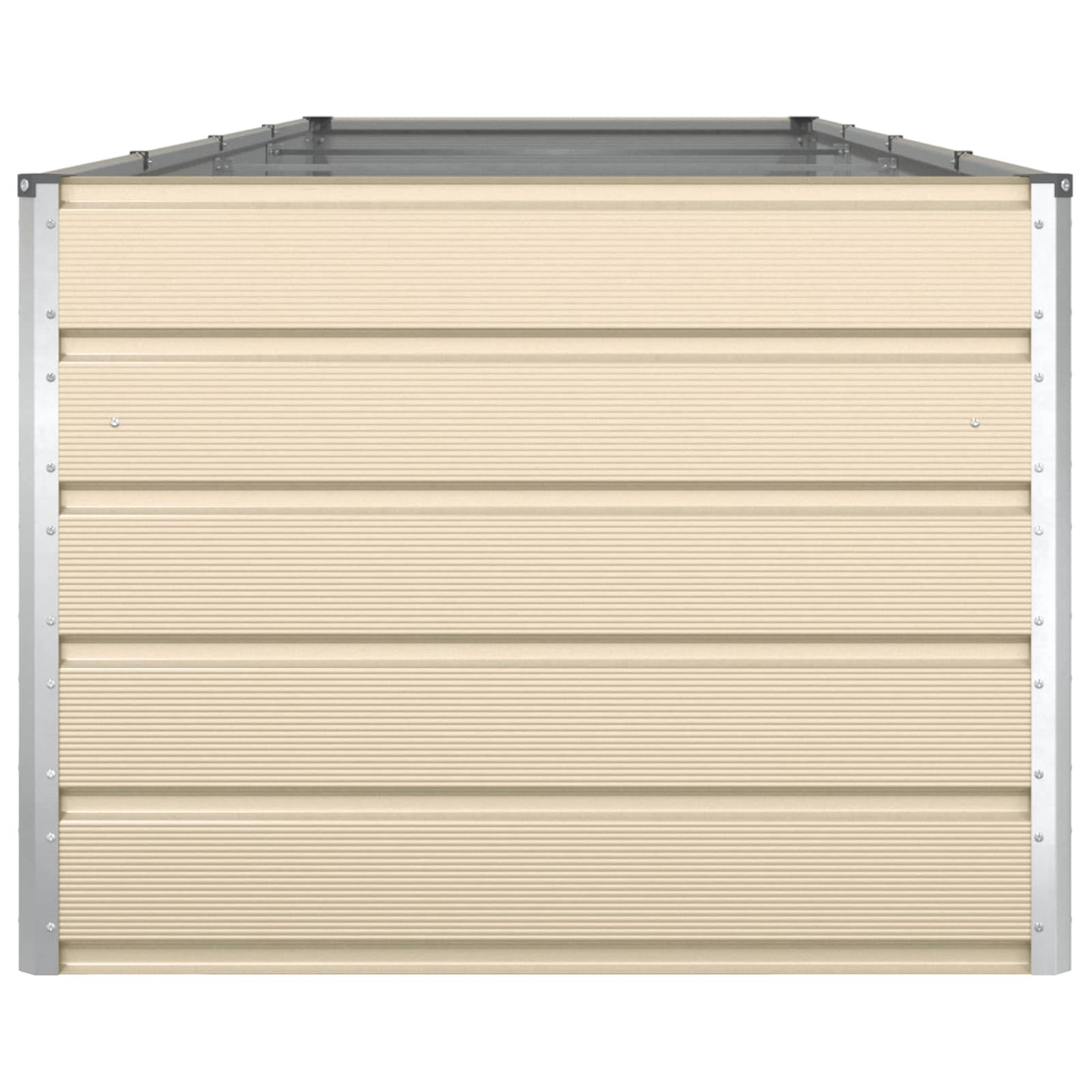 Fioriera Avorio 195 x 100 x 45 cm Acciaio zincato