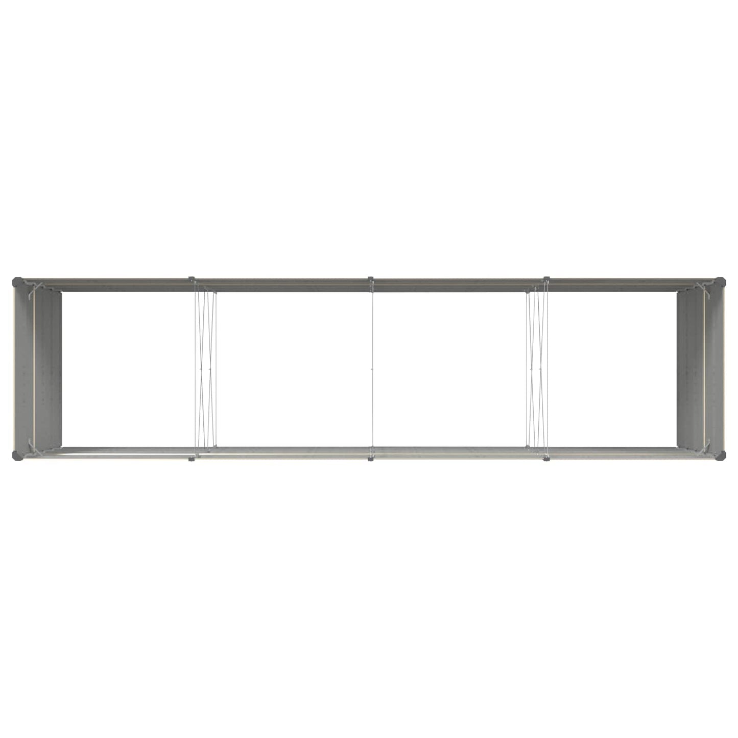 Fioriera Avorio 195 x 100 x 45 cm Acciaio zincato