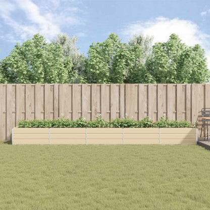 Fioriera Avorio 195 x 100 x 45 cm Acciaio zincato