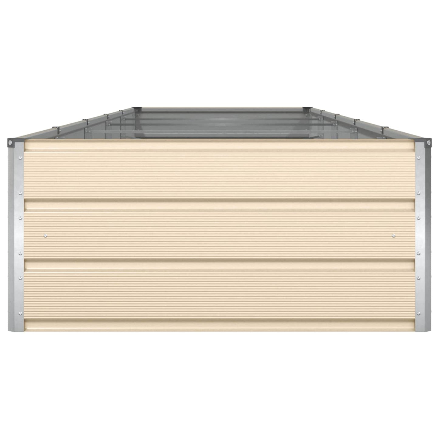 Fioriera Avorio 195 x 100 x 45 cm Acciaio zincato