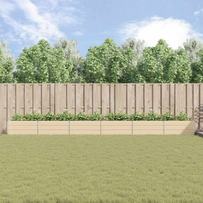 Fioriera Avorio 195 x 100 x 45 cm Acciaio zincato