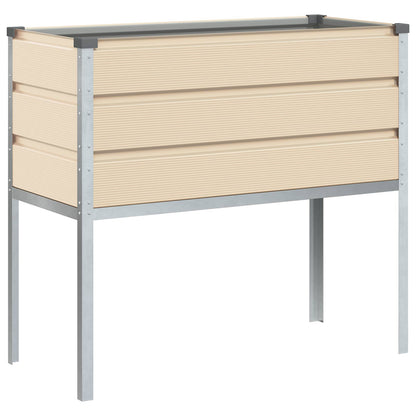 Fioriera Avorio 100 x 45 x 90 cm Acciaio zincato