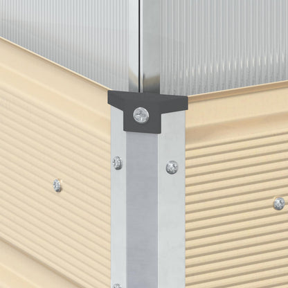 Fioriera Avorio 100 x 100 x 77 cm Acciaio zincato