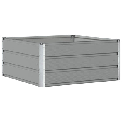 Fioriera Grigio chiaro 100 x 100 x 45 cm Acciaio