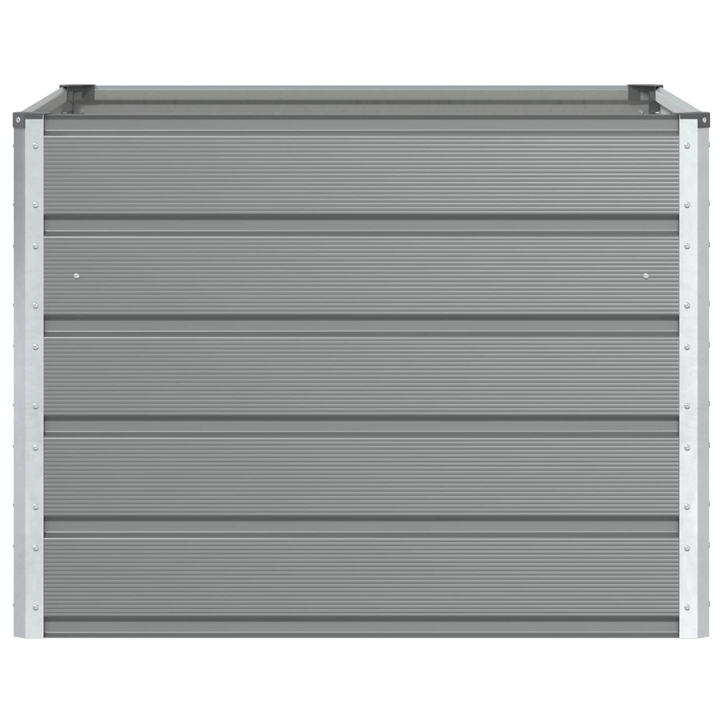 Fioriera Grigio chiaro 100 x 100 x 75 cm Acciaio