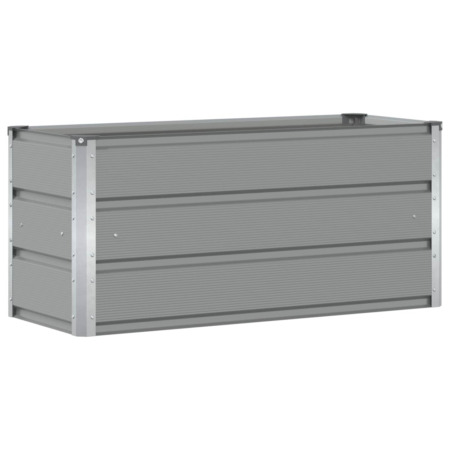 Fioriera Grigio chiaro 100 x 40 x 45 cm Acciaio