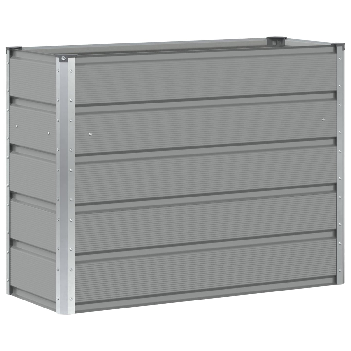 Fioriera Grigio chiaro 100 x 40 x 75 cm Acciaio