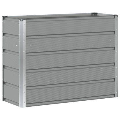 Fioriera Grigio chiaro 100 x 40 x 75 cm Acciaio