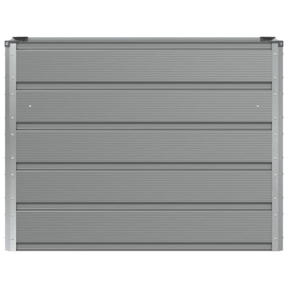 Fioriera Grigio chiaro 100 x 40 x 75 cm Acciaio