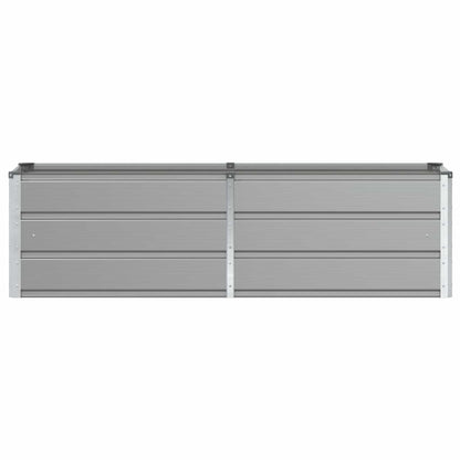 Fioriera Grigio chiaro 160 x 40 x 45 cm Acciaio
