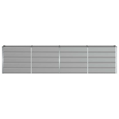 Fioriera Grigio chiaro 160 x 40 x 75 cm Acciaio