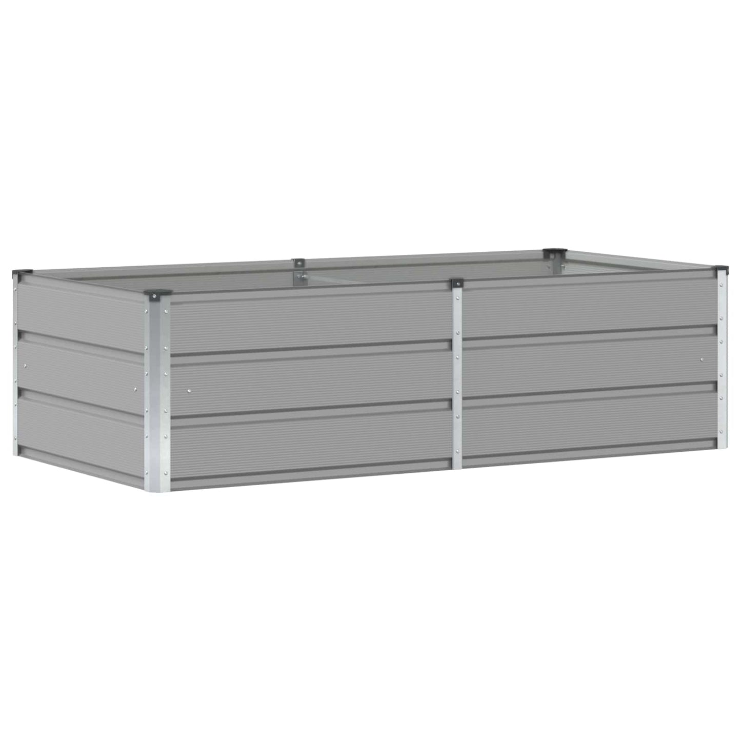 Fioriera Grigio chiaro 160 x 80 x 45 cm Acciaio