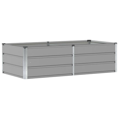 Fioriera Grigio chiaro 160 x 80 x 45 cm Acciaio