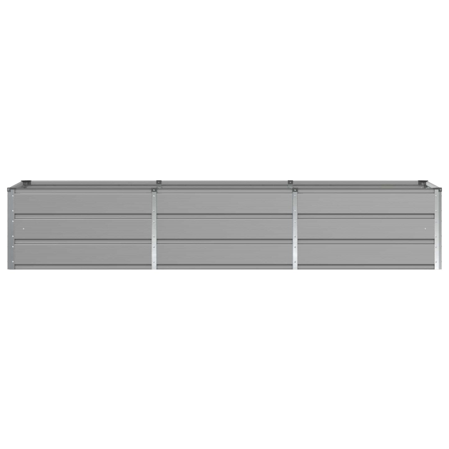 Fioriera Grigio chiaro 240 x 80 x 45 cm Acciaio