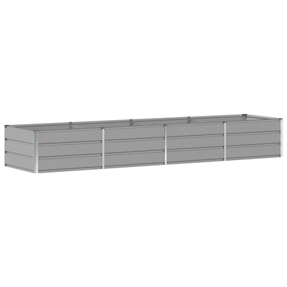 Fioriera Grigio chiaro 320 x 80 x 45 cm Acciaio