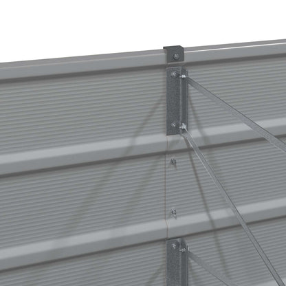 Fioriera Grigio chiaro 480 x 80 x 45 cm Acciaio