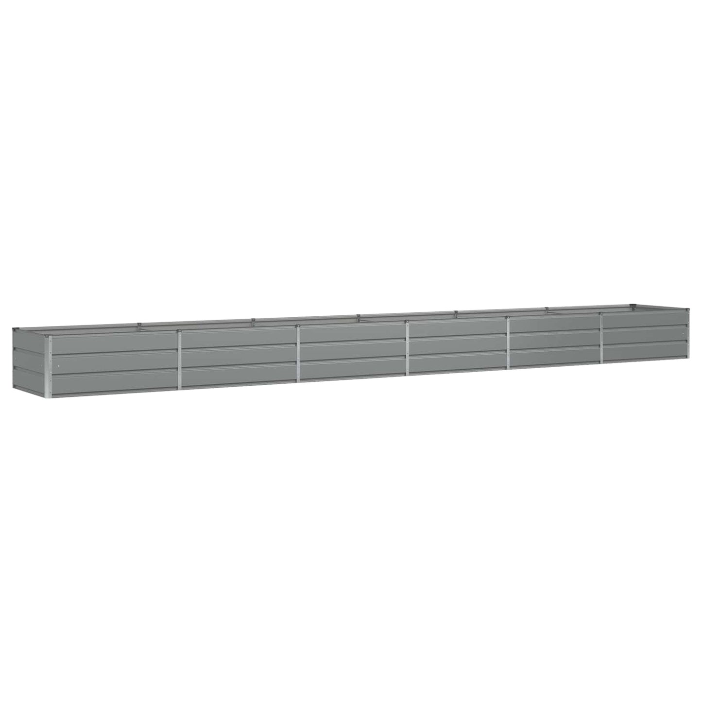 Fioriera Grigio chiaro 600 x 80 x 45 cm Acciaio