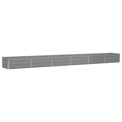 Fioriera Grigio chiaro 600 x 80 x 45 cm Acciaio