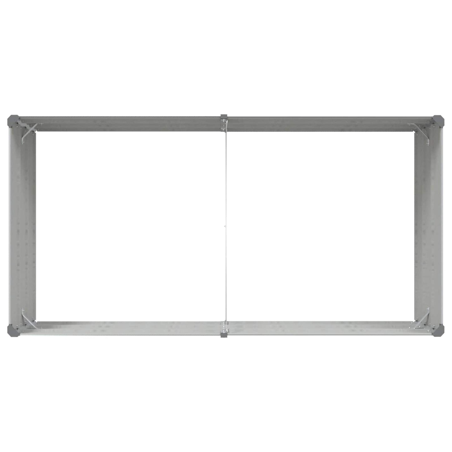 Fioriera Grigio chiaro 195 x 100 x 45 cm Acciaio zincato
