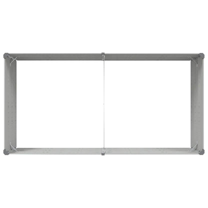 Fioriera Grigio chiaro 195 x 100 x 45 cm Acciaio zincato