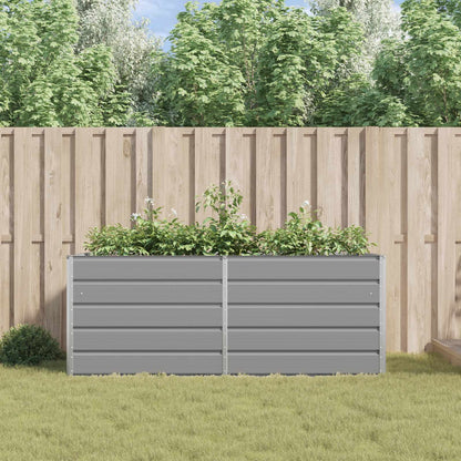 Fioriera Grigio chiaro 195 x 100 x 45 cm Acciaio zincato