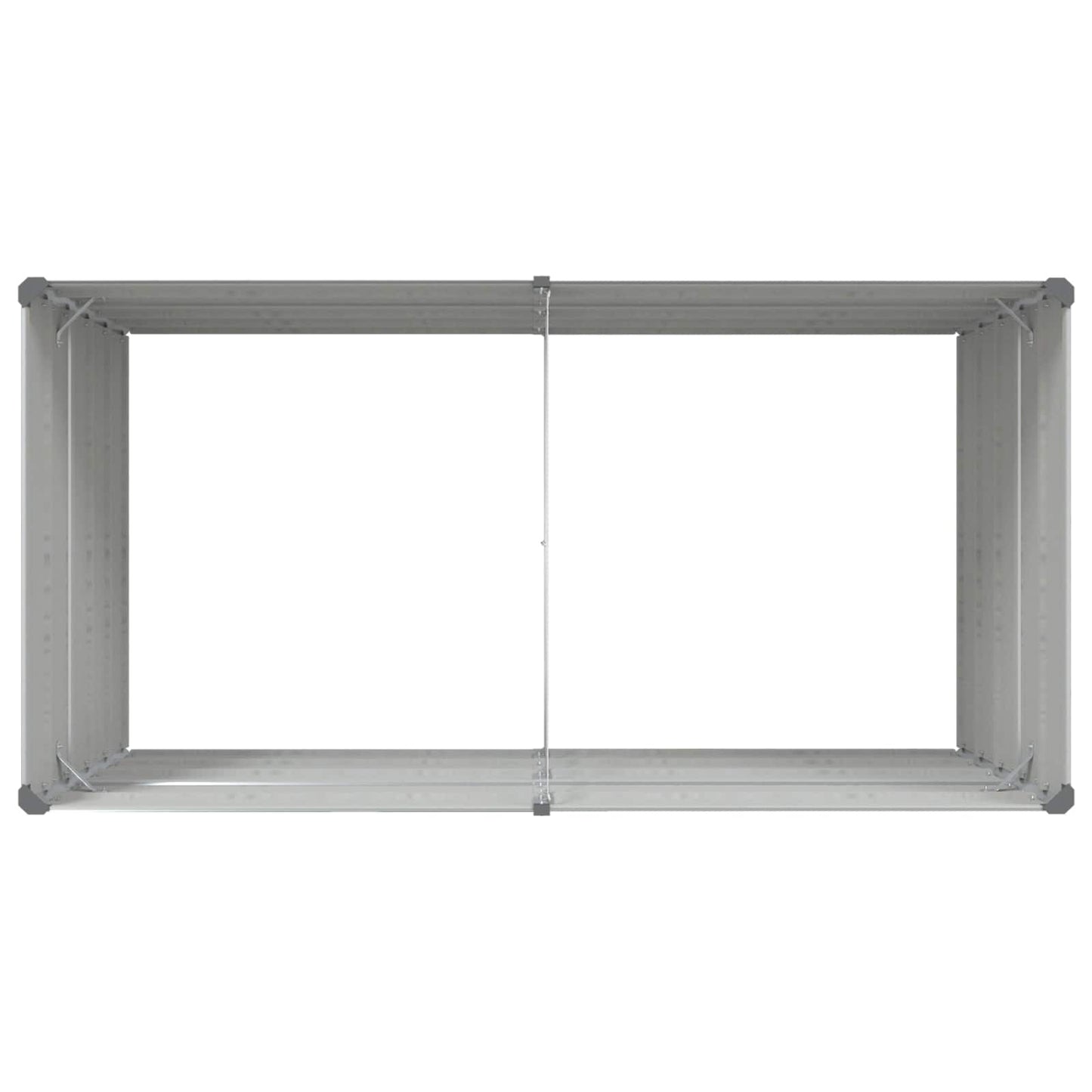 Fioriera Grigio chiaro 195 x 100 x 45 cm Acciaio zincato