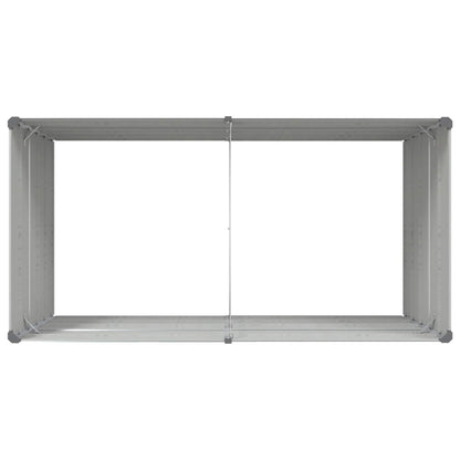 Fioriera Grigio chiaro 195 x 100 x 45 cm Acciaio zincato