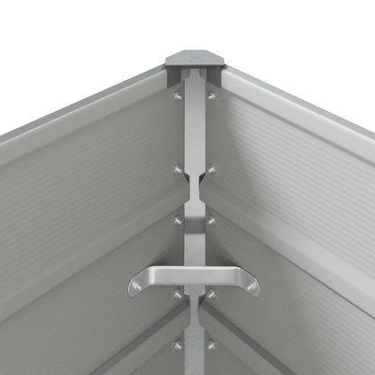 Fioriera Grigio chiaro 195 x 100 x 45 cm Acciaio zincato