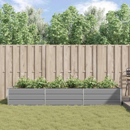 Fioriera Grigio chiaro 195 x 100 x 45 cm Acciaio zincato