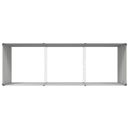 Fioriera Grigio chiaro 195 x 100 x 45 cm Acciaio zincato