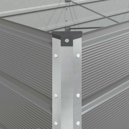Fioriera Grigio chiaro 385 x 100 x 45 cm Acciaio zincato | homemem39