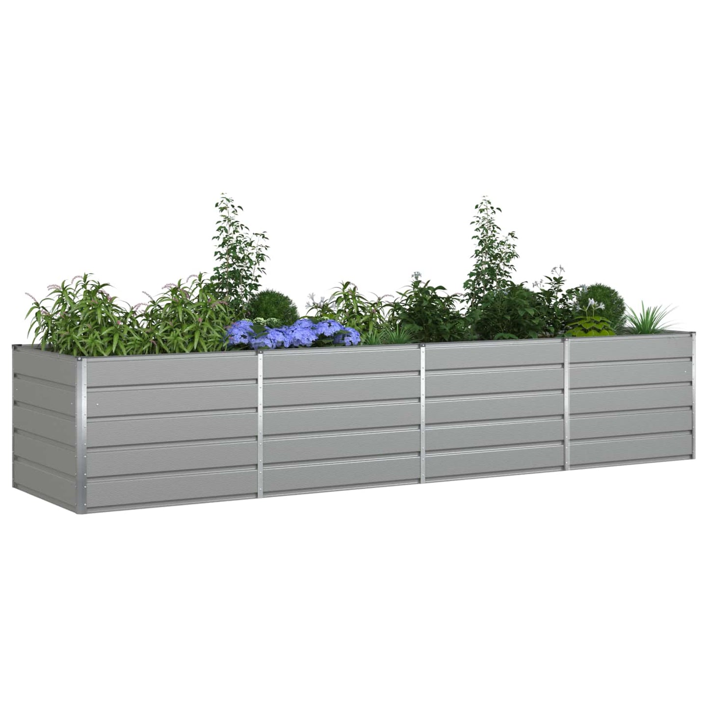 Fioriera Grigio chiaro 385 x 100 x 75 cm Acciaio zincato | homemem39