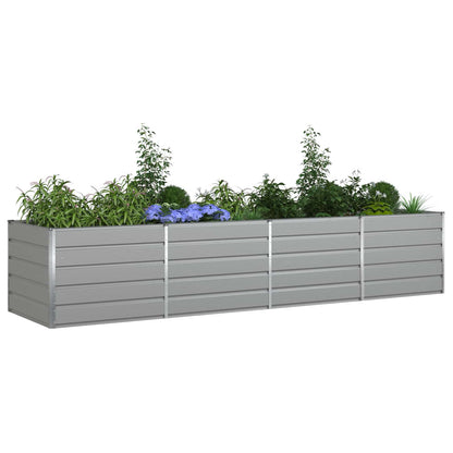 Fioriera Grigio chiaro 385 x 100 x 75 cm Acciaio zincato | homemem39