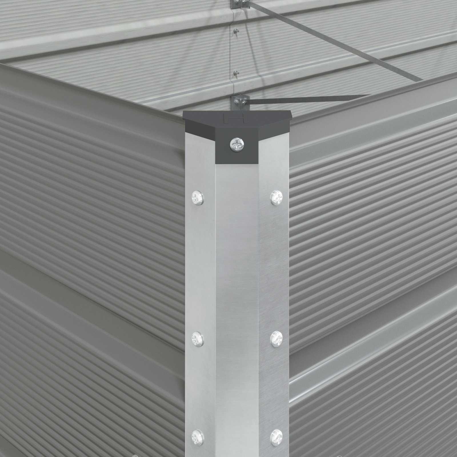 Fioriera Grigio chiaro 480 x 100 x 45 cm Acciaio zincato | homemem39