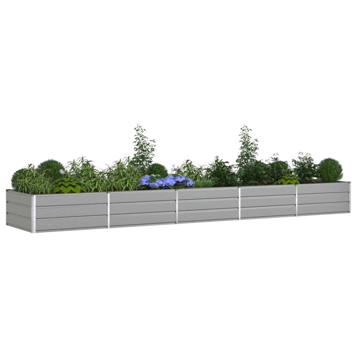 Fioriera Grigio chiaro 480 x 100 x 45 cm Acciaio zincato | homemem39