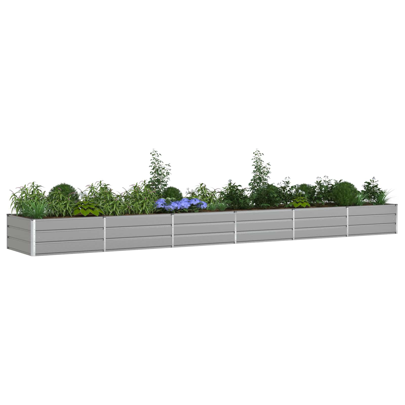 Fioriera Grigio chiaro 580 x 100 x 45 cm Acciaio zincato | homemem39