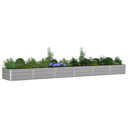 Fioriera Grigio chiaro 580 x 100 x 45 cm Acciaio zincato | homemem39
