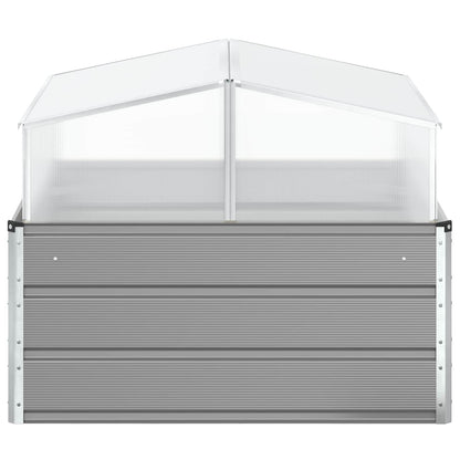 Fioriera Grigio chiaro 100 x 100 x 77 cm Acciaio zincato