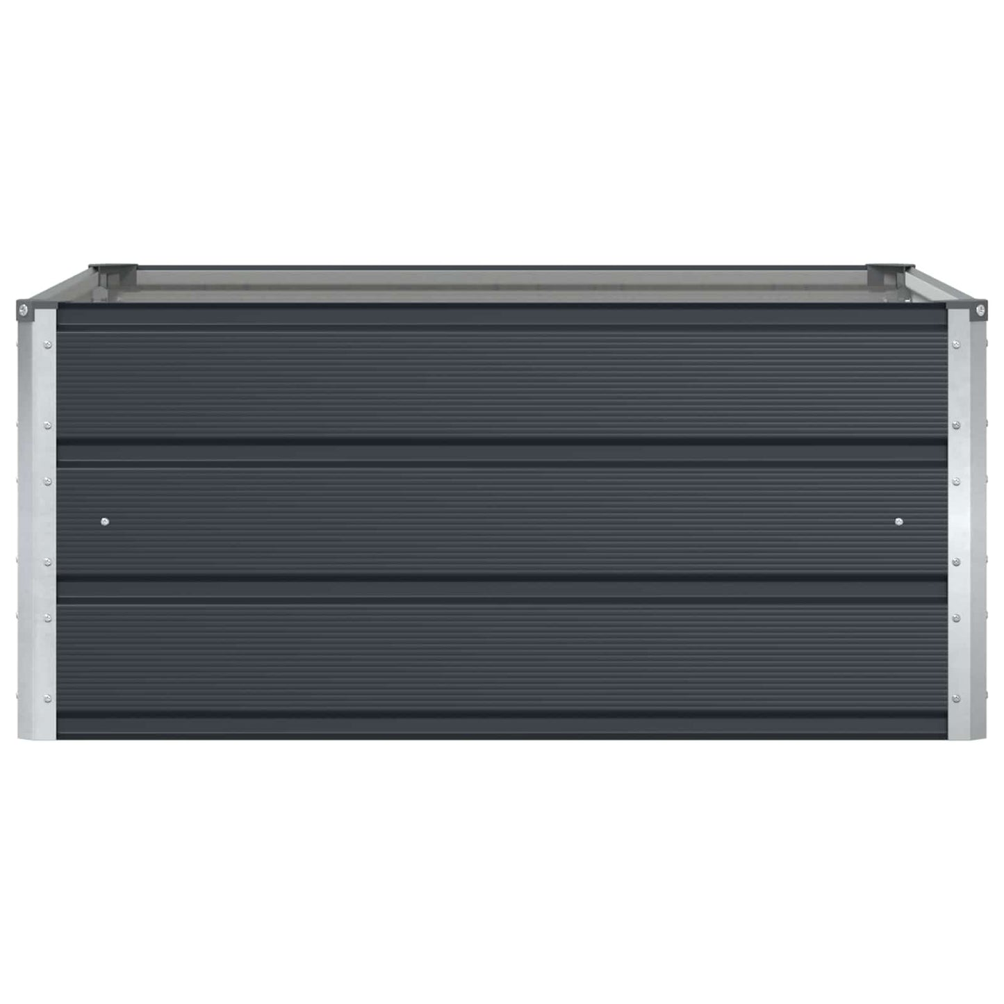 Fioriera Antracite 100 x 100 x 45 cm Acciaio