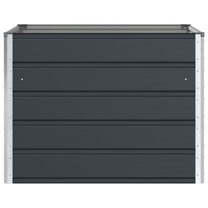 Fioriera Antracite 100 x 100 x 75 cm Acciaio