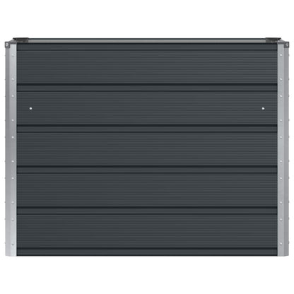 Fioriera Antracite 100 x 40 x 75 cm Acciaio