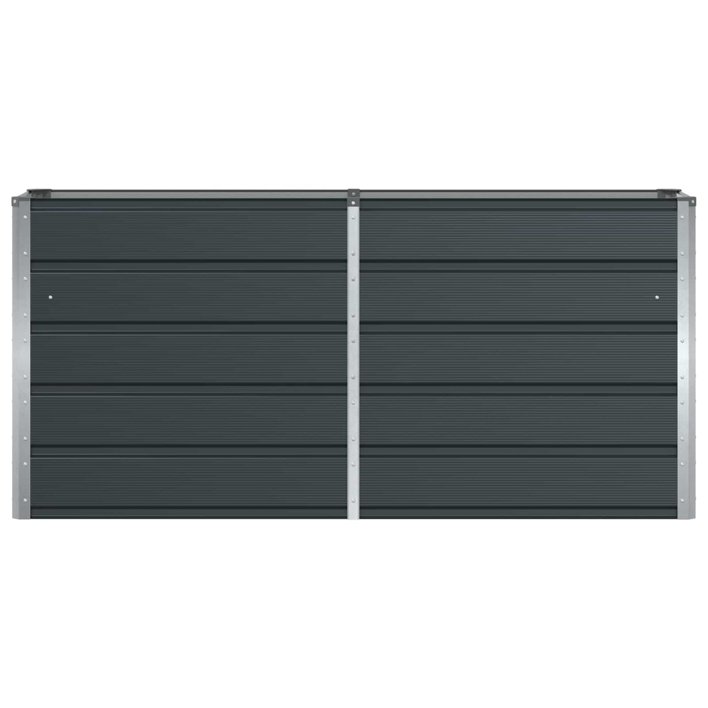 Fioriera Antracite 160 x 40 x 75 cm Acciaio