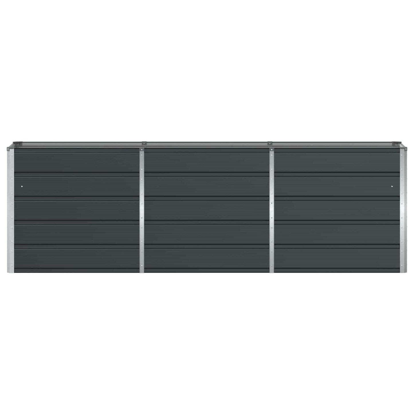 Fioriera Antracite 160 x 40 x 75 cm Acciaio